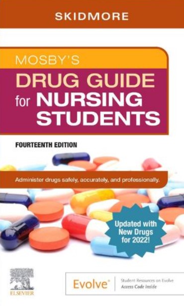 Mosby’s DRUG GUIDE For Nursing Students 14th Ed 2022 PDF Free Download